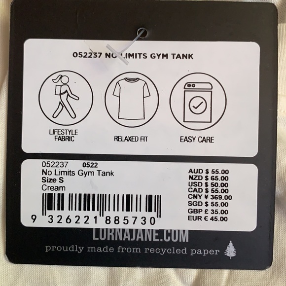 NWT Lorna Jane No Limits Gym Tank - Picture 5 of 7